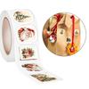 1000 Stück Weihnachtsverpackungsetiketten Klebeetikett Weihnachtsdekorativer Aufkleber für Scrapbooking Umschlagversiegelung Verpackung