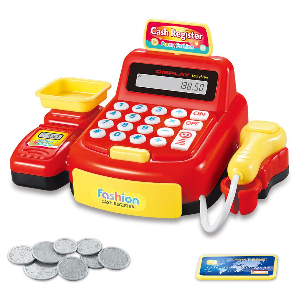Children's Interactive Toy: Supermarket Cash Register with Lights