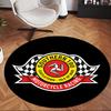Lsle Of Man Tt (1) Round Office Rug Decorative Floor Rug for Office Bedroom Living Room and Home Space