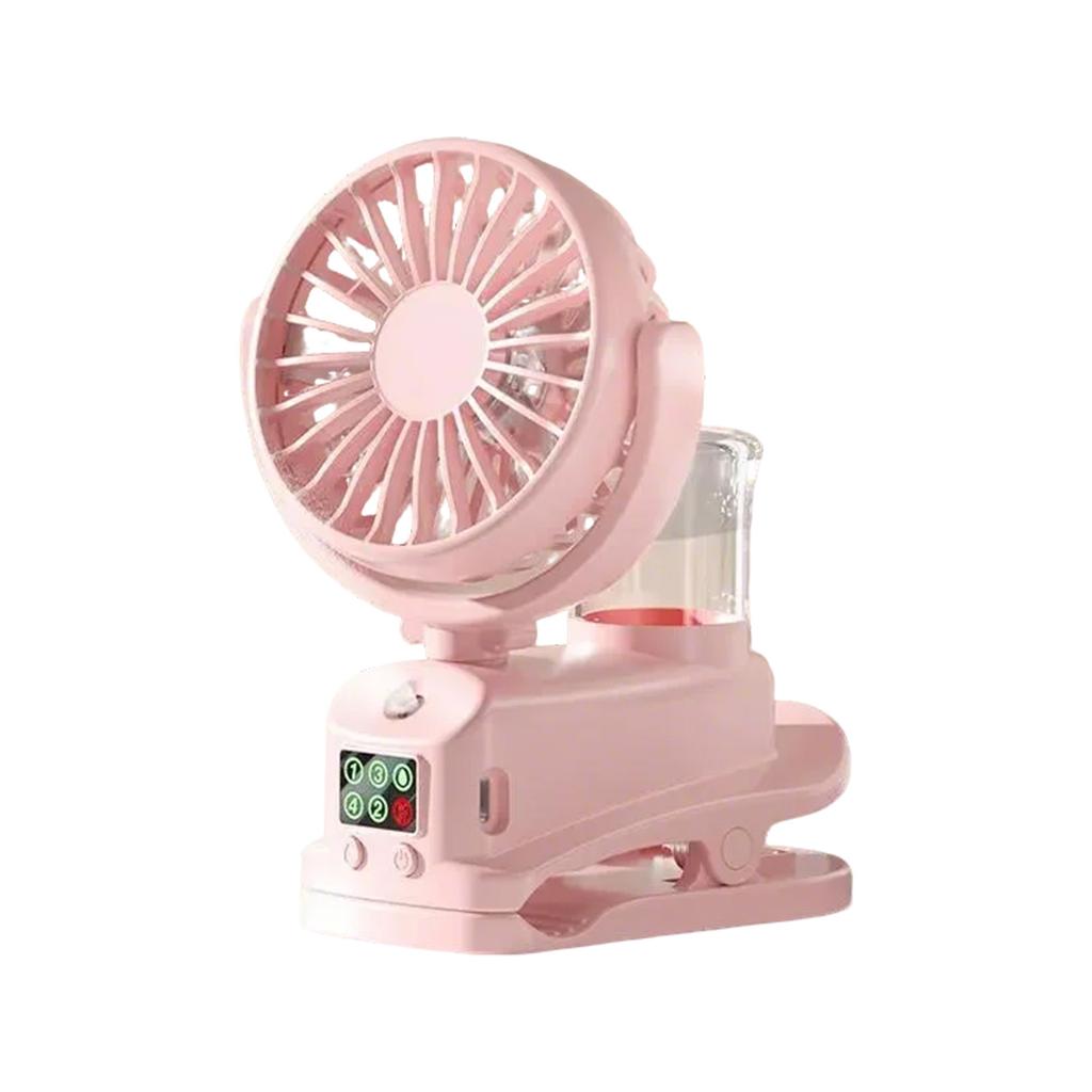 Practical Small Desktop Fan Clip On Fan Office Fan 4 Speed Setting Air Cooling Fan ABS Texture Suitable for Cooling