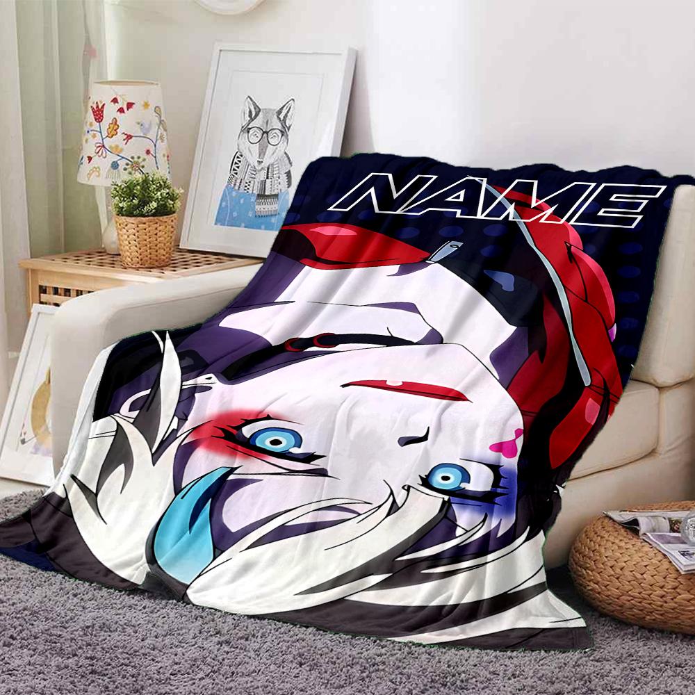 Customiz Name Personality Harley Quinn and the Joker Blanket Soft &Warm Sofa Office Bed Travel Lunch Break Blanket, Gift Suitable All Seasons