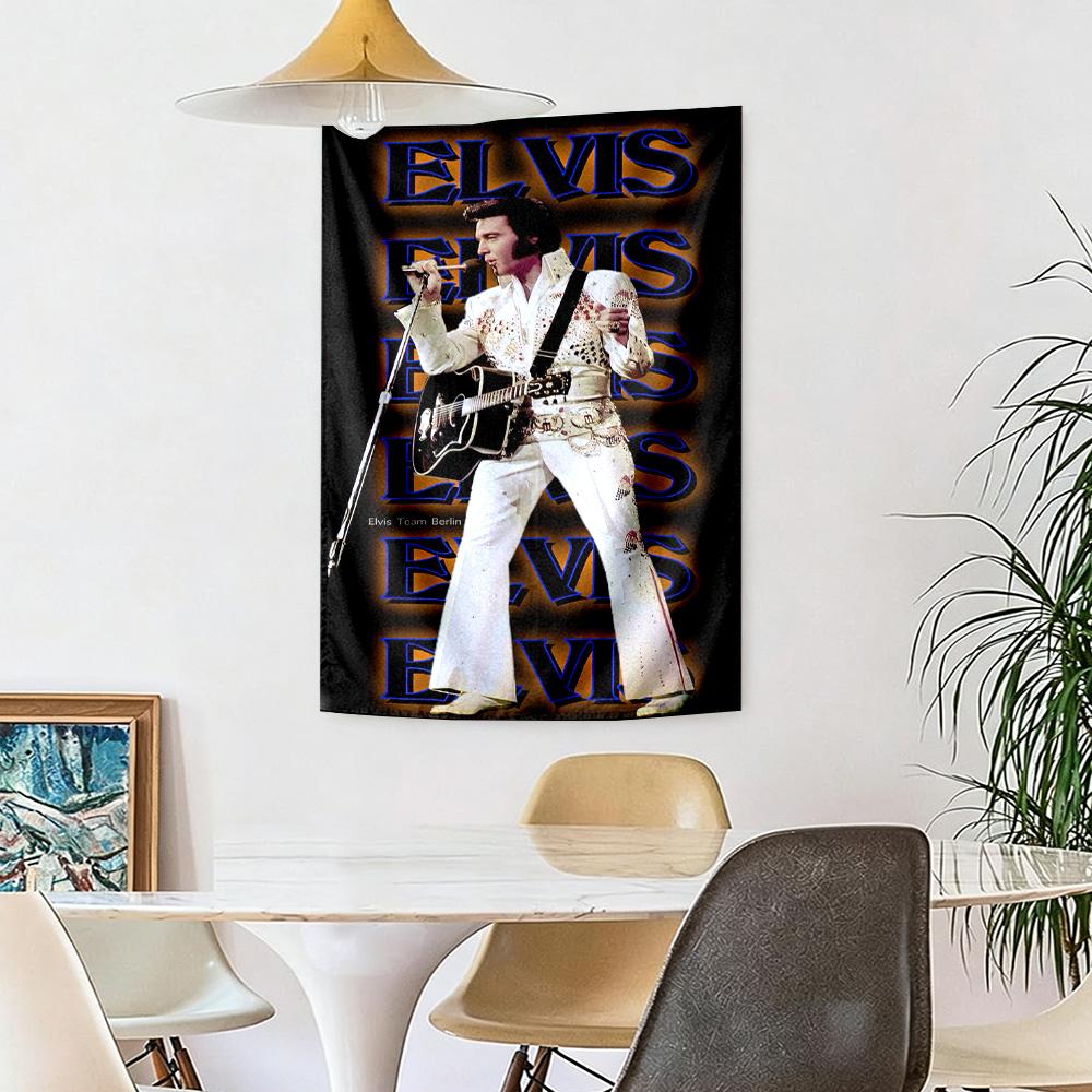 Elvis Wall Decor Tapestry Art For Pet Memorial Birthdaywedding Party Backdrop Family Gift
