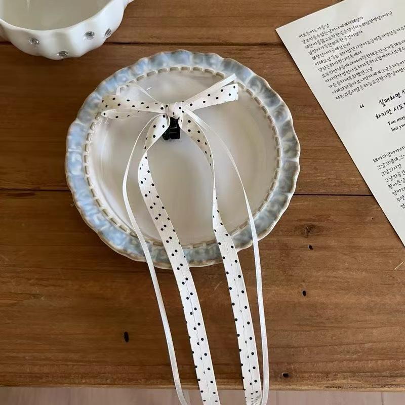 Gentle White Lace Bow Duckbill Clip for Bangs & Ponytails