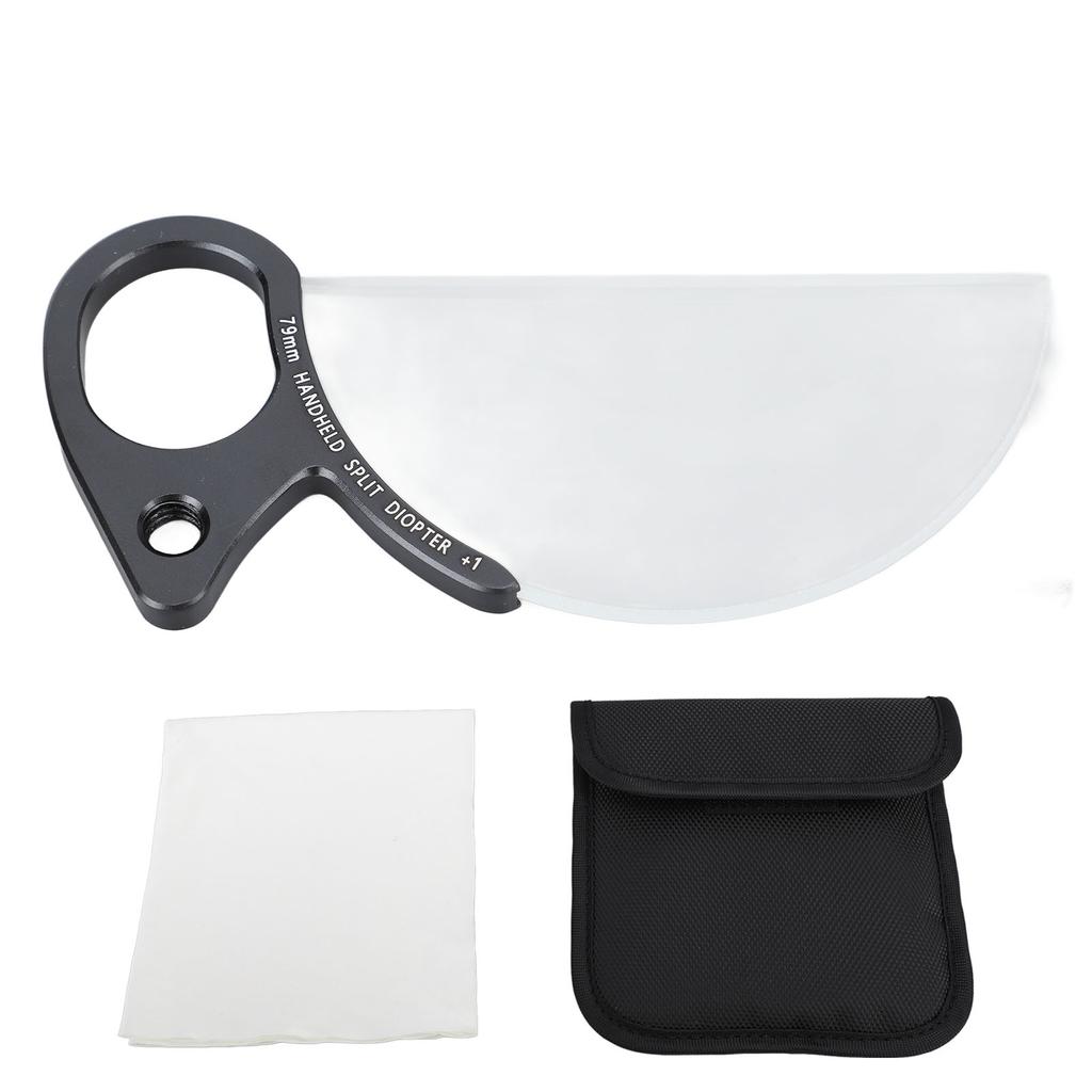 Handheld Split Diopter Filter 79mm Foreground +1 Blur Optical Glass Waterproof MRC Coating Special Effects Camera Filter