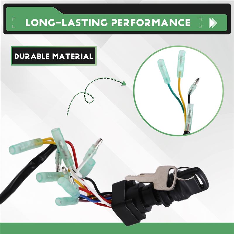 703-82510-40 Ignition Switch Key Assy Replace MP51040 For Yamaha Outboard Motor Control Box 703-82510-41 703-82510-43