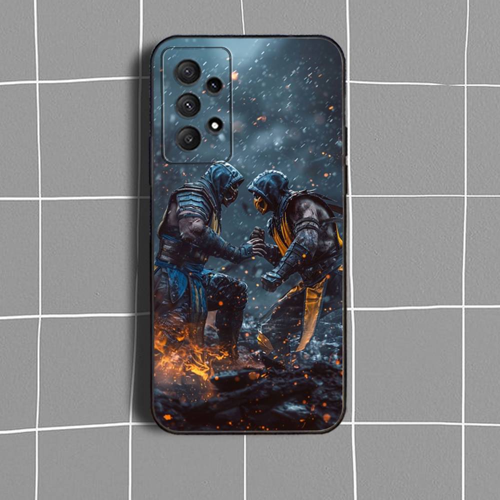 Mortal K-Kombat Game  Phone Case For Samsung Galaxy A73,31,32,72,41,53,52,71,22,5G,Note,J7,8,9 Soft Black Cover