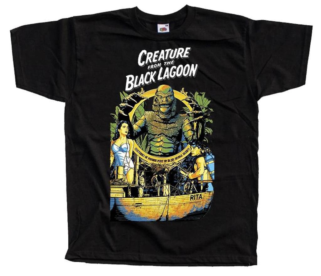 Creature from the Black Lagoon V28 | Horror Movie Poster T-Shirt | Black Vintage Horror | All sizes S-5XL