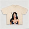 2026 Summer Fashion New Oneck Oversized Short Sleeve Unisex Fashion Tshirt Megan Signature Portrait Graphic Cotton Shirt