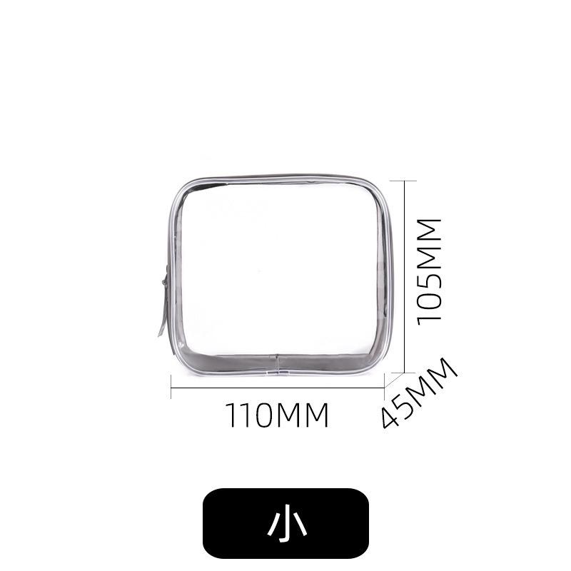Large Capacity Waterproof Transparent Makeup Bag - Portable Toiletry Organizer for Travel