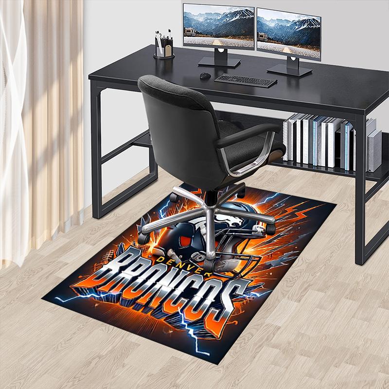 

Коврик для стула Denver Broncos с логотипом команды NFL, Защита стола для домашнего офиса, Ковер для дивана, Декор гостиной, Подарок 60cm by 90cm