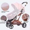 Baby Stroller Mosquito Net Breathable Mesh Lightweight Stroller Mosquito Protection Cover Foldable Universal Full Cover Stroller Netting with Elastic