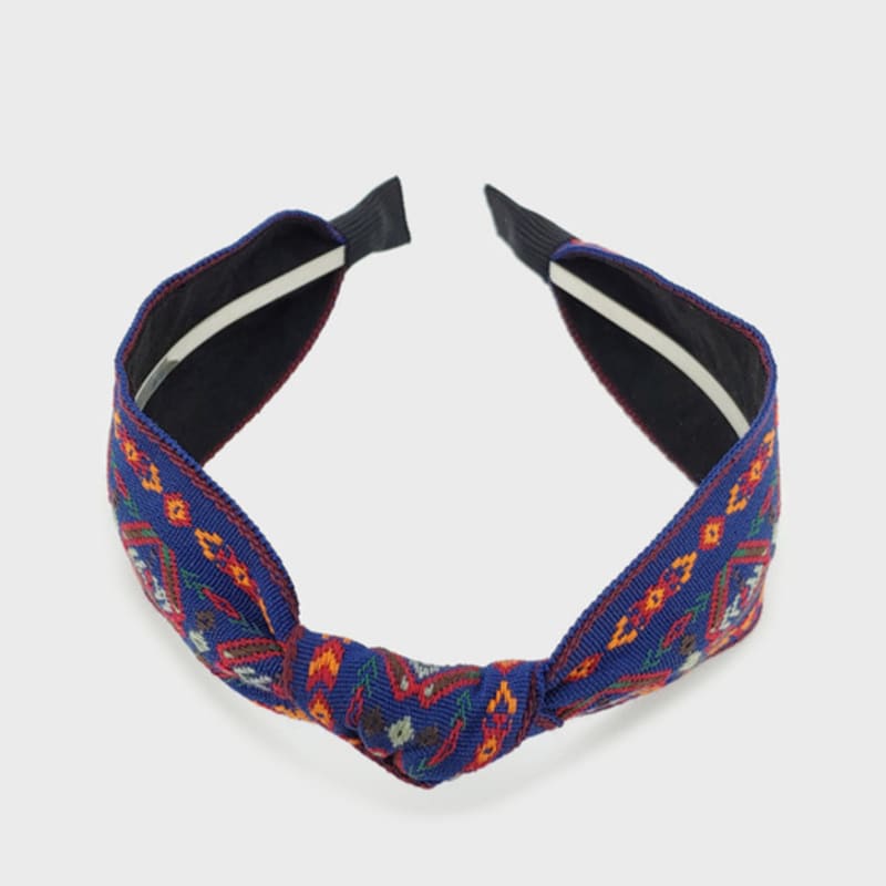 LALA Bohemian Imported Hairband - D Navy
