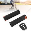 2 pièces Poignée Grip pour Trottinette M365 Poignée de Guidon en Caoutchouc pour Trottinette avec Feu Clignotant à Télécommande Sans Fil