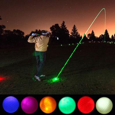 6 szt. Piłki golfowe LED świecą w ciemnej nocy Gra w golfa Świecące fluorescencyjne piłki golfowe rozświetlają piłki golfowe