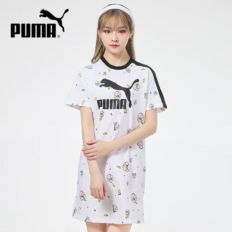 PUMA Women s Printed Short Sleeve Sport Dress XL