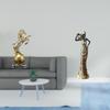 Modern Resin Horse And Tribal Lady Figurine Art Craft Ornament for Living Room Office Desk Bedroom
