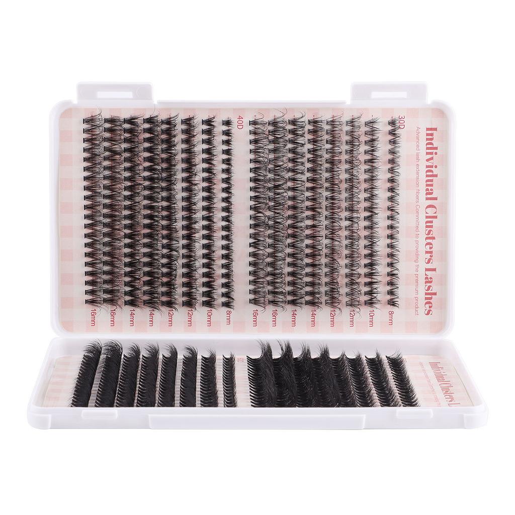 Diy Single Cluster Of Hair 640 Clusters Large Capacity Family Photo Eyelash Book D Song Single Cluster Mixed False Eyelashes