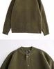 Men's Thick Knit Cardigan - Autumn Winter Solid Color Simple Sweater Coat