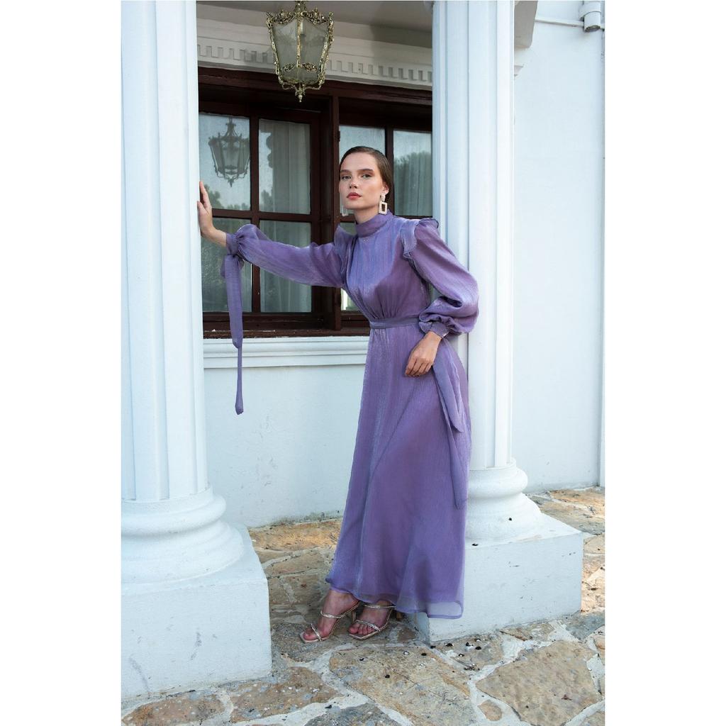 Suknia wieczorowa Mira w kolorze granatowym