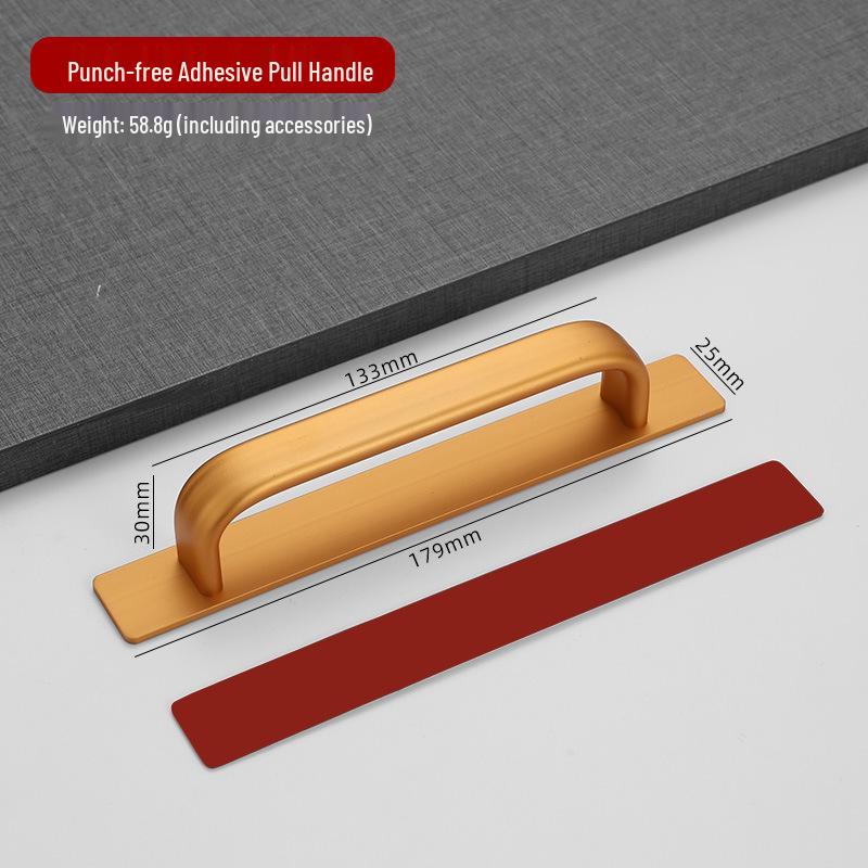 Aluminum Alloy Glass & Sliding Door Handle for Balcony or Kitchen Wardrobe
