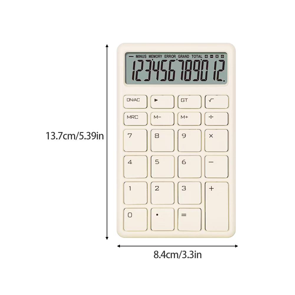 Chocolate-Shaped Solid Color Portable Calculator Financial Accounting Calculator Student Office Stationery Supplies