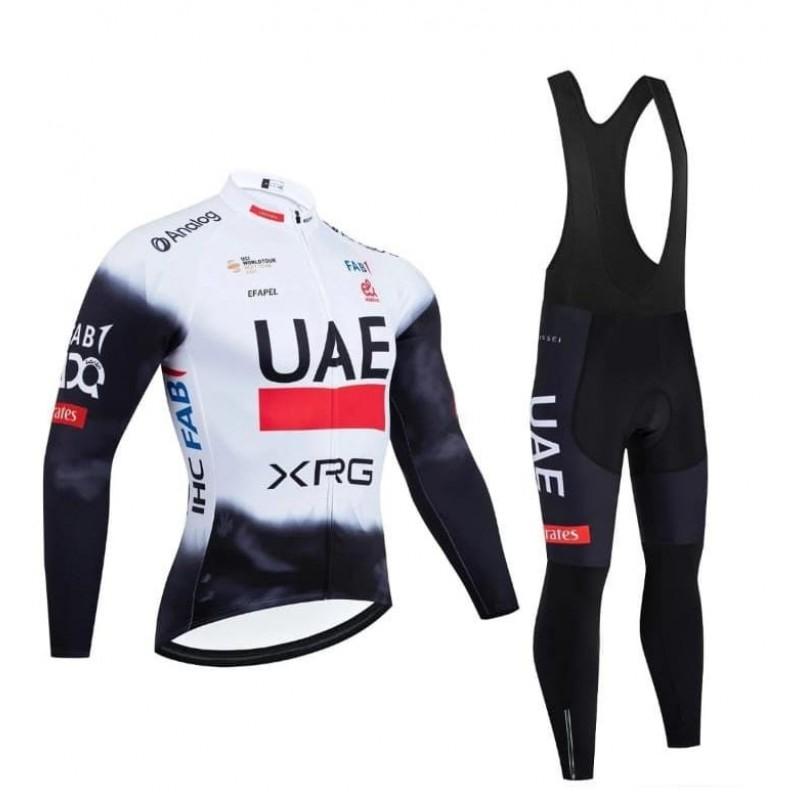 Unisex Long Sleeve Fleece-Lined Cycling Jersey Mountain Road Bikes Wear
