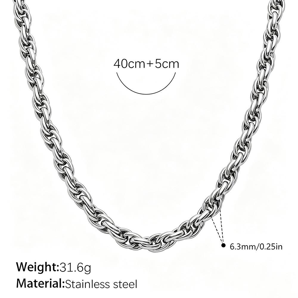 Europäische Retro 18K Gold Halskette für Damen - Hochwertiger schlichter Stil mit vielfältigen Designs und Edelstahlkette