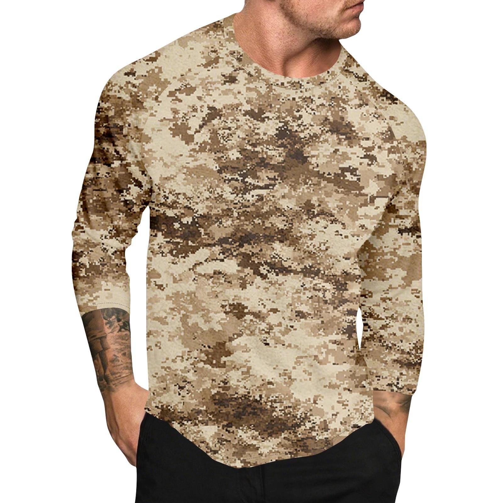 

Мужской топ с короткими рукавами реглан с принтом в стиле камуфляж M