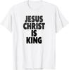Men's Clothing Christian Jesus Is King Design Crown T-shirt Casual Couple Tshirt Tees Fitness T Shirt