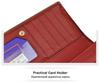 Women's Genuine Leather Crocodile Pattern Clutch Wallet and Coin Purse