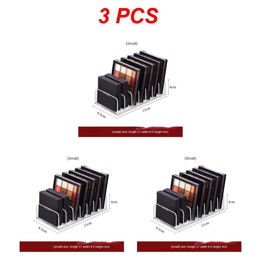 1~5PCS Acrylic Compact Eyeshadow Palette Organizer Display Tray Storage Box Cosmetics Makeup Rack Holder Drawer Organizer 7 Grid