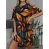 Casual Versatile T-shirt Dress Comfortable Loose Crew Neck Casual Dresses