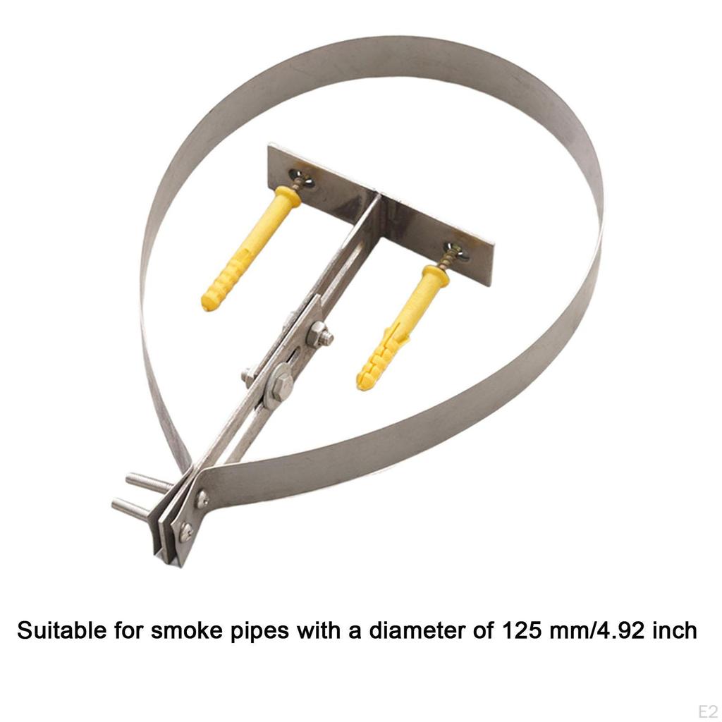 Kaminrohrhalterung mit Längenverstellung und Befestigung