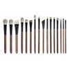 Phoenix Hall Bamboo Makeup Brush Set - Includes Small & Large Animal Hair Eyeshadow Brushes, Snow Fox Hair for Blending Detail.