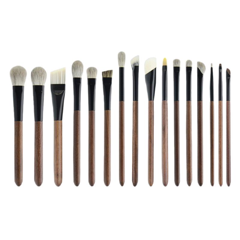 Phoenix Hall Bamboo Makeup Brush Set - Includes Small & Large Animal Hair Eyeshadow Brushes, Snow Fox Hair for Blending Detail.