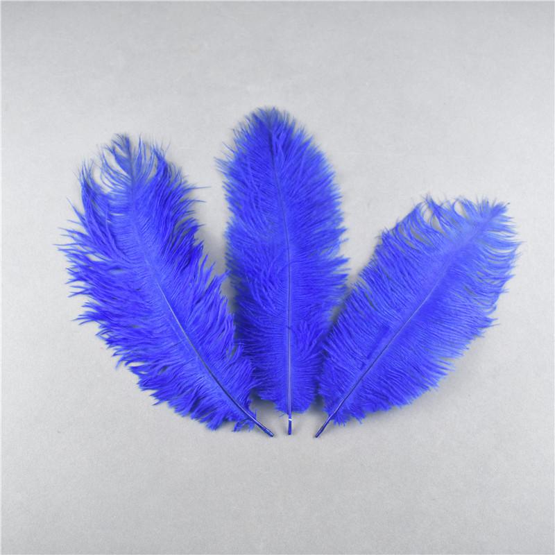 10Pcs Natural Dyed Fluffy Soft Ostrich Feather For Craft Diy Needlework Feathers Jewelry Making Dress Wedding Decoration 25-30Cm