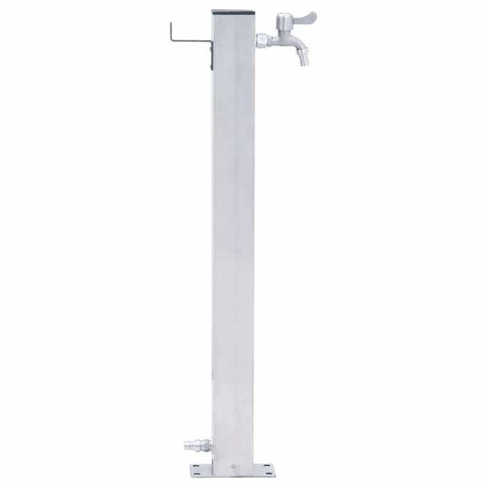 Colonne à eau de jardin - VIDAXL - Acier inoxydable - Base stable - Forme carrée