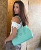 Christine Project [Free Sunglasses Bag Charm] Stud Jelly Shoulder Bag (Mint)
