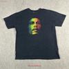 VTT Bob Marley 2007 Large Black T Shirt USA Made Zion Rootswear Vintage Washed Breathable Top For Everyday Wear Versatile