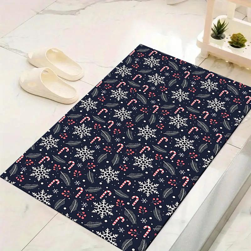 1Pc Winter Wonderland Rug Office Carpet Indoor Outdoor Doormat Nonslip Soft And Comfortable Living Room Christmas Halloween Gift D91835