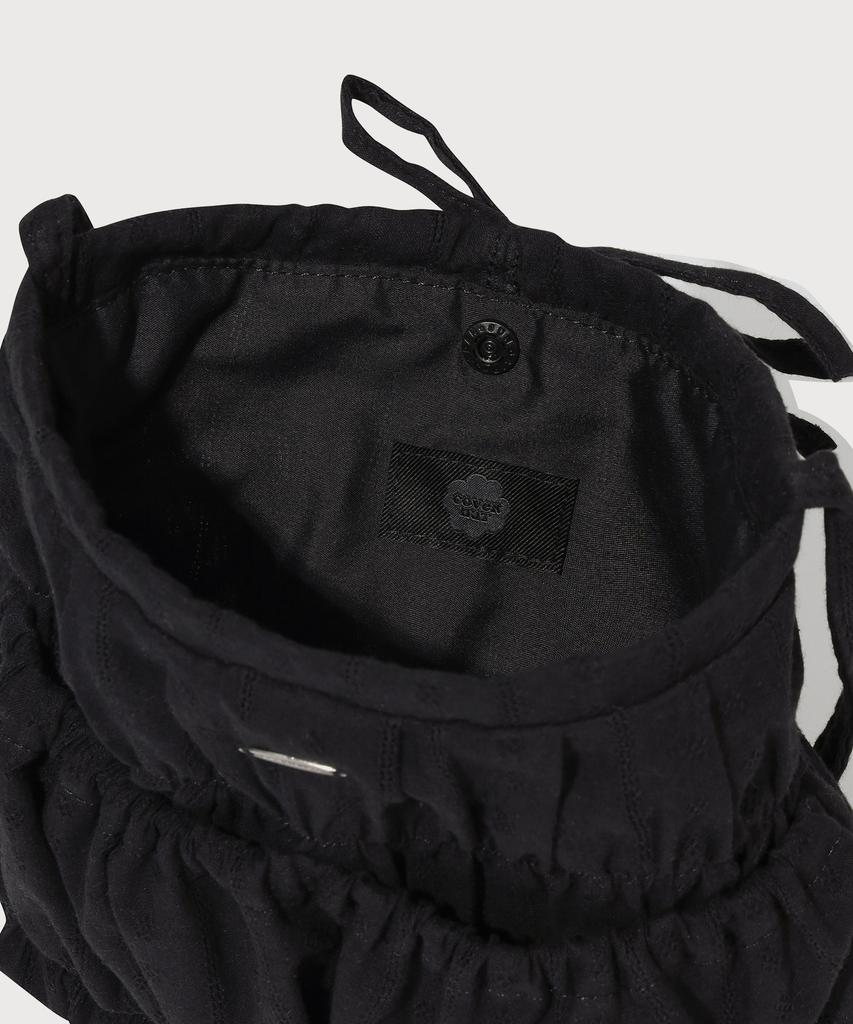 Covernat Woman Clover Heart Lace Mini Tote Bag Black