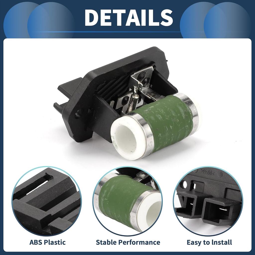 HVAC Blower Motor Resistor, Heater Blower Resistor No.1355607080 for Jumper Box 2006-2019