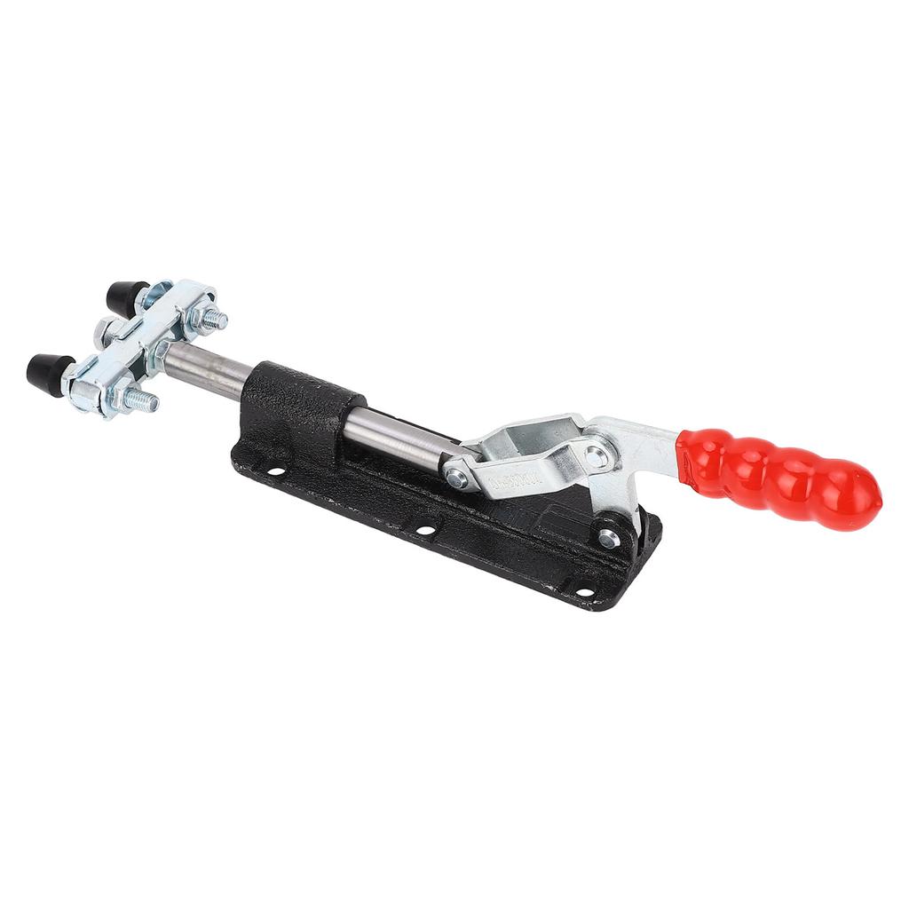 Pince à genouillère à double tête Course 80 mm Force de serrage 350 kg Ouverture de la poignée 185 degrés Libération rapide