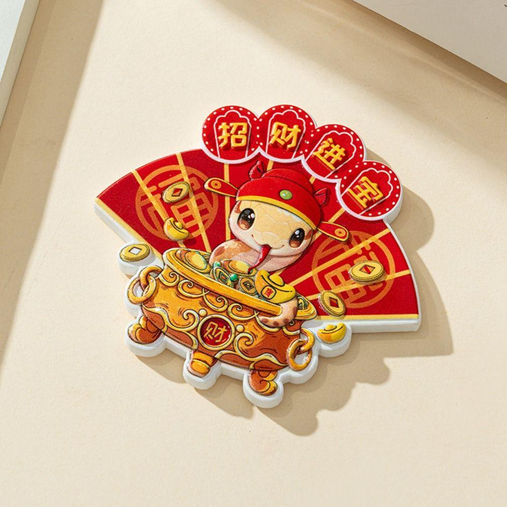 1/4pcs Resin Spring Festival Couplet Cute Fridge Magnets  Locker Cabinet