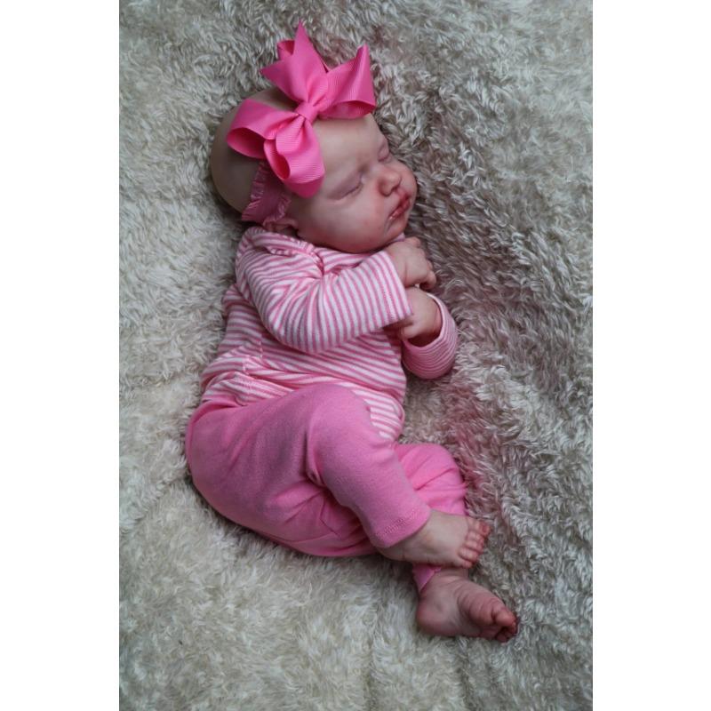 Куклы Reborn Baby Dolls Девочка 45 см 17,7 дюйма Реалистичные куклы новорожденных младенцев, которые выглядят как настоящие куклы, мягкое силиконовое виниловое тело