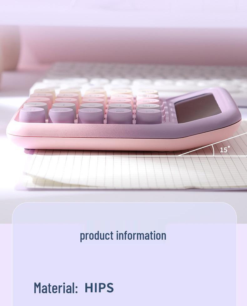12-Digit Large Screen Gradient Calculator for Students & Office Use