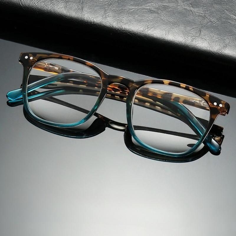 Women Fashion Retro Reading Glasses Vintage Square-framed Anti-blue Light Presbyopia Glasses Men Ultralight Far Sight Eyewear