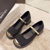 Shallow Mouth French High-heeled Mary Jane Shoes Thick Heel Square Head Temperament Autumn New Fashion Single Shoes Women's Shoes