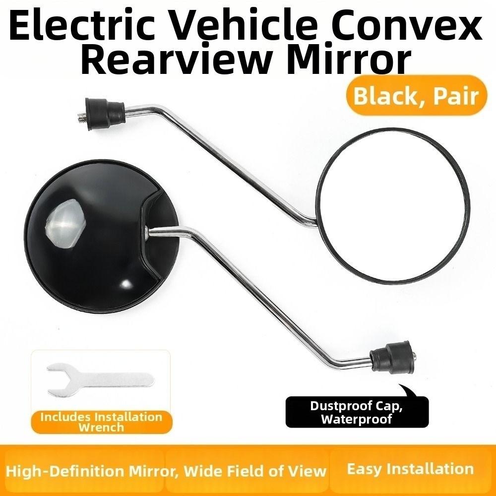 1Pair Universal Electric Scooter Rearview Mirror  for GY6 50cc 125cc 150cc Chinese ATV QUAD