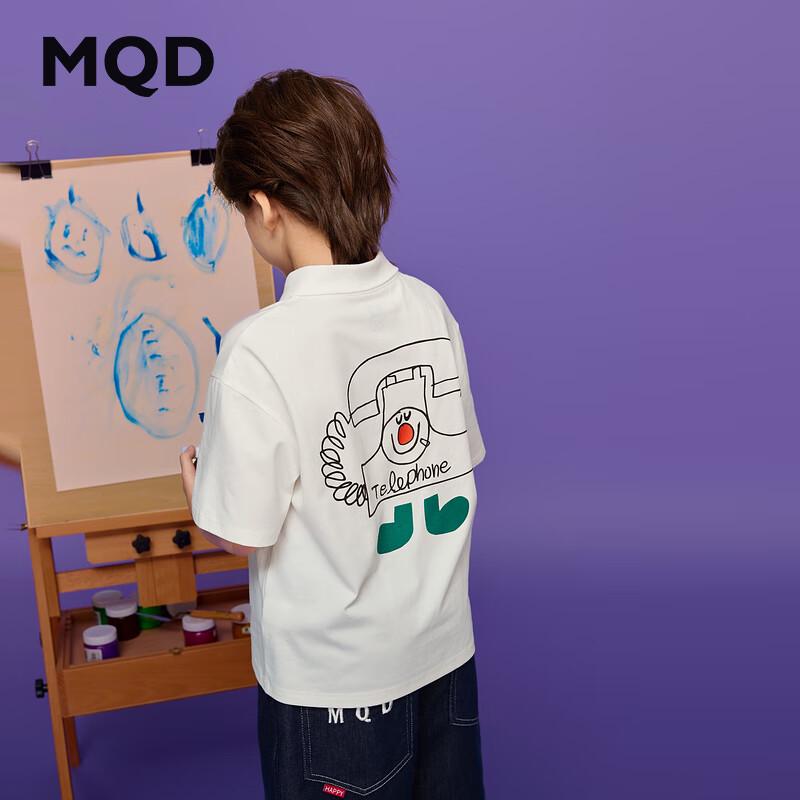 MQD Big Boys  Summer Short Sleeve Polo Shirt 120cm